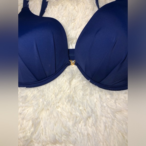 VENUS Blue Bikini Top with Molded Cups and Adjustable Straps DD NWOT - Picture 7 of 12